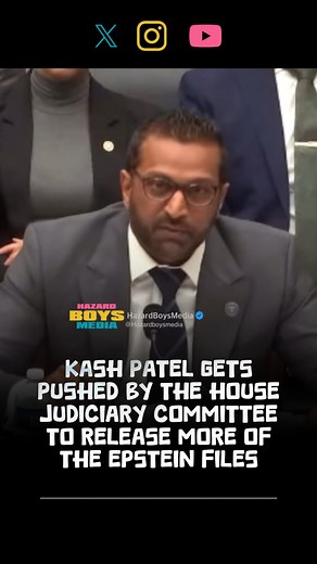 17K views · 6.5K reactions | Kash Patel gets pushed by the house judiciary committee to release more of the Epstein files #kashpatel #epstein #trump #news #congress | Hazardboysmedia | Facebook