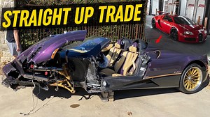 Trading my Bugatti Veyron for a Wrecked Pagani Huayra? | Royalty Exotic Cars