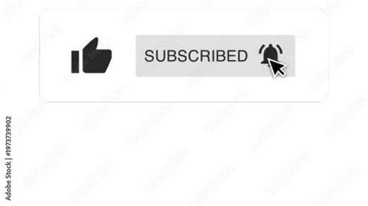 Subscribe button icons with red and gray backgrounds