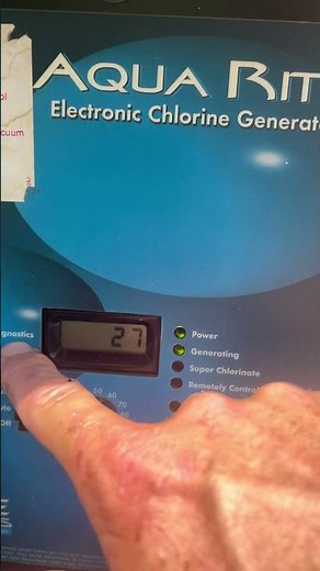 How to clear inspect cell light Hayward Aqua rite salt system