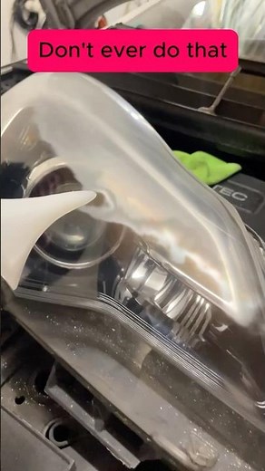 How to ruin 1 hour of work in 1 second. Headlight restoration