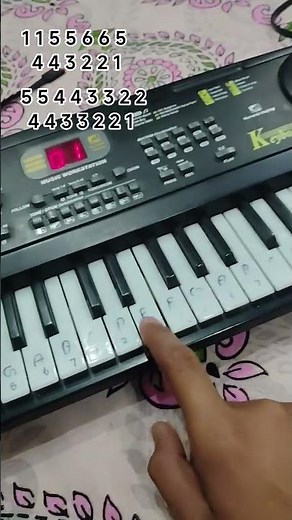 twinkle twinkle little star on piano tutorial
