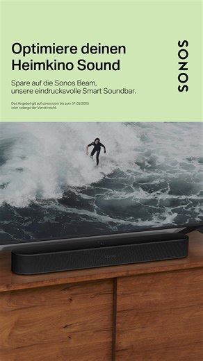 Optimiere all deine Audioinhalte mit kraftvollem, präzisem Sound. | Sonos