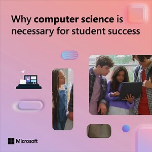 Today’s students will rely on computing skills throughout the rest of their lives. Learn how Microsoft’s Computer Science Guide can help students unlock a variety of careers and successfully transition into the future. https://msft.it/61855YBWh | Microsoft Education