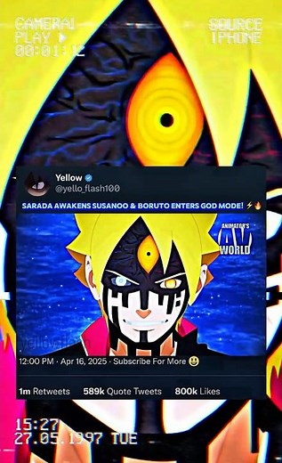 Sarada’s Susanoo vs Boruto’s God Mode?! ⚡🔥