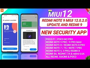 OFFICIAL INDIA - MIUI 12.0.2.0 INDIA OTA REDMI NOTE 9 | MIUI 12 NEW SECURITY APP ULTRA POWER MODE