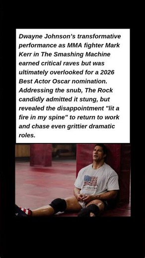 Dwayne Johnson Breaks Silence on Huge Oscars Snub! 😳🎬 #celebrity #news #shorts