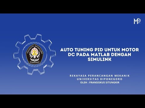 Implementasi Auto Tuning PID untuk Kontrol Kecepatan dan Posisi Motor DC di Matlab dengan Simulink