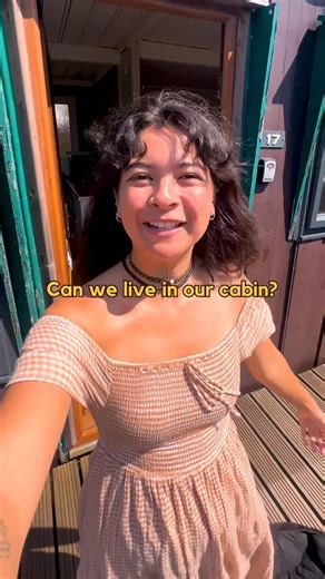 Cabin Caban | Tiny Off Grid Homestead | Wales 🏴󠁧󠁢󠁷󠁬󠁳󠁿 on Instagram: "It’s very rare to find a cabin with residential occupancy, which is one of the reasons we had to snatch it up 🙌🏼. We weren’t really looking to get on the ‘property ladder’, we were looking for land to build an off grid cabin or park our vans on, but this cabin kind of gave us a bit of both; a cabin we can make off grid and the security of actually being able to live there 😊. There’s something about the fact it wasn’t 