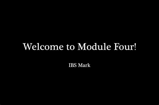 Welcome to Module Four!