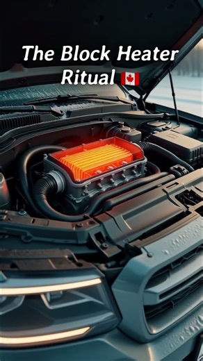 How Canadians start their cars at -30°C! 🥶🔌 #shorts