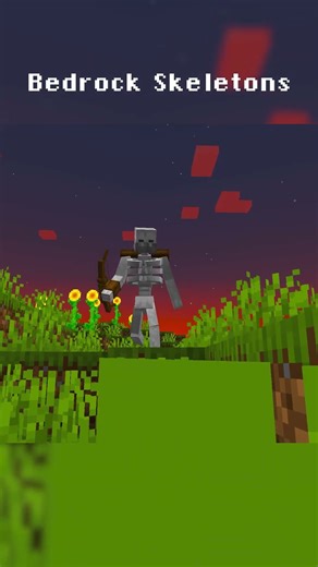 Java Skeletons vs Bedrock Skeletons