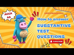 ACCA AA Substantive Test Questions Made Easy! #acca #auditing #accaexams