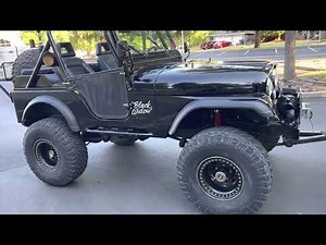 Jeep CJ5 on 1 tons, Black Widow