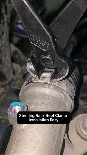 Steering Rack Boot Clamp Installation Easy #shorts #shortvideo #mechanic #engineering #usa