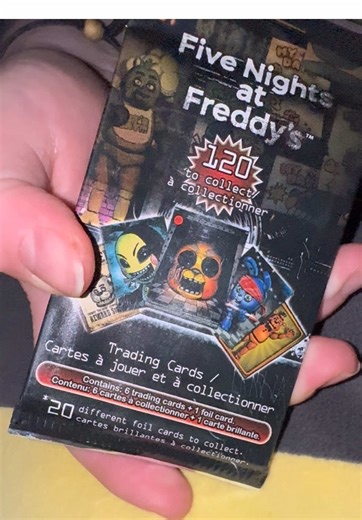 Five nights at Freddy's trading card pack opening. Let's see what we get 😃 #fivenightsatfreddy #fivenightsatfreddys #fivenightsatfreddyscards #BoosterPackOpening #tradingcards