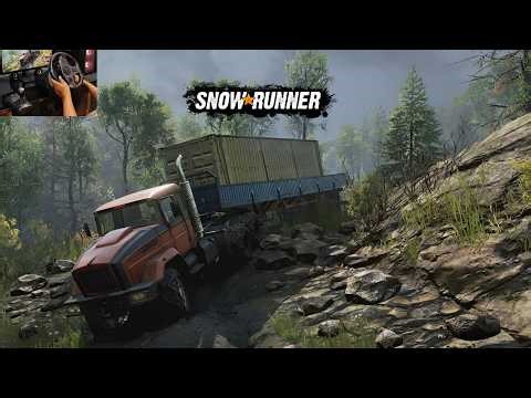 Snow Runner Gameplay - Oversized Cargo Form The Ship ! PXN V9 !