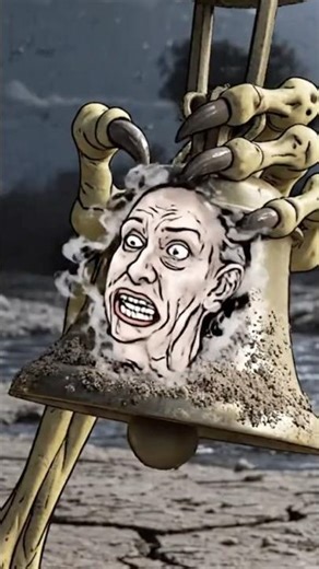 ⚠️🔔 “Never Ring a Bell Found at a Shrine…”| cartoon scary stories #animation #shortsfeed