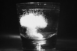 Effervescent Tablet Dissolving in Water
