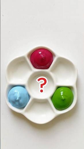 Color Mixing - Red, Cyan and Green #colormixing #colormixingmagic #artrelaxing
