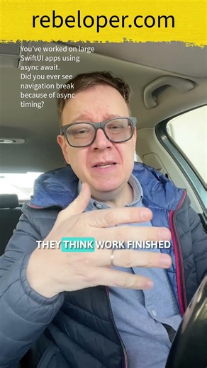 Did you ever see navigation break because of async timing?