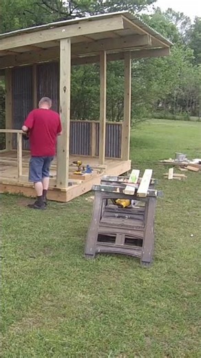 DIY Tin Building: Inside Frame & Securing Walls #shorts