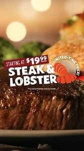 2.4K views · 14 reactions | Now this is DELICIOUS!  ️ Outback Steakhouse - National is bringing back its Steak & Lobster featuring two sides starting at $19.99! This won't last long, so be sure to stop at Outback Steakhouse in ICON Park to indulge in this ICONic deal! . . . #iconpark #theorlandoeye #iconparkorlando #orlando #orlandoflorida #visitorlando #orlandothingstodo #thingstodoorlando #experiencekissimmee #ICONicMoment #outback | ICON Park | Facebook