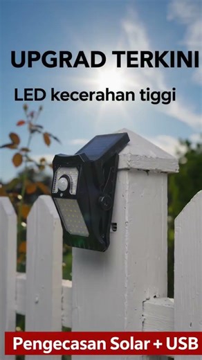 Lampu Solar Outdoor Paling Mudah Install (No Wiring!)