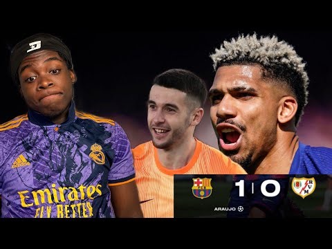 joan garcía & Araujo saves Barcelona…| BARCELONA 1-0 RAYO VALLECANO MATCH REACTION