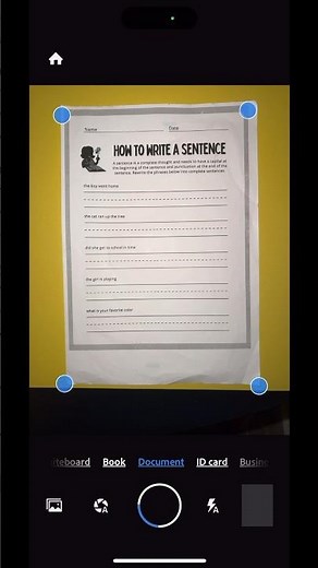 Using the Adobe Scan app to scan documents