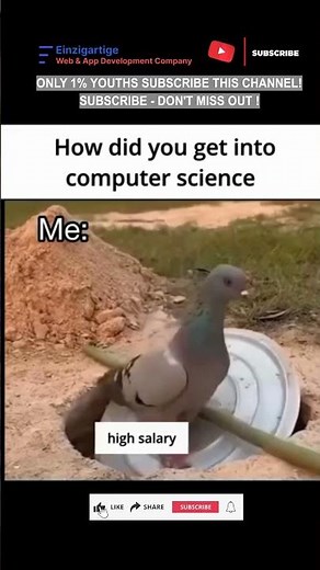 Subscribe 👍 Like ❤️ | Computer Science - The Truth Behind High Salary Dreams #shorts #viral