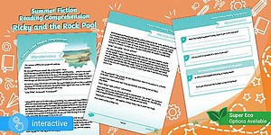 Summer Fiction Reading Comprehension (Ages 9 - 11)