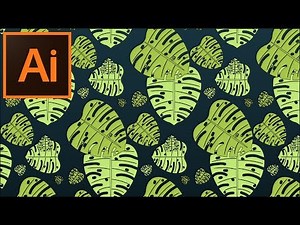 Adobe Illustrator CC Tutorial - How to Create a Beautiful leaves Background