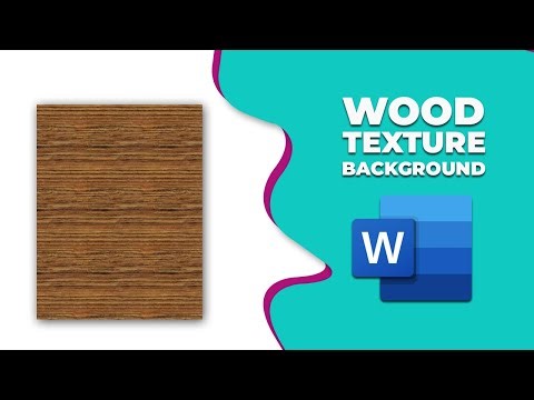 How to create wood texture background in word