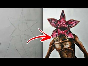 Draw the Demogorgon easily: Step-by-step tutorial