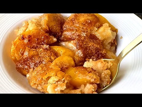 Foolproof Peach Cobbler-No Fuss, All Flavor! 🍑🔥 I Always Get Compliments on this recipe!