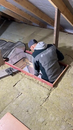 Attic Ladder Installation with Thermal Cover