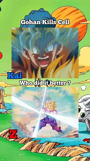 Gohan Destroys Cell #dragonball #dragonballz #gohan #ssj2 #gohanssj2 #goku #kamehameha #vegeta