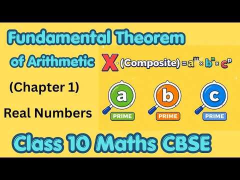 Class 10 Maths Chapter 1 Real Numbers | Fundamental Theorem of Arithmetic | Applications | CBSE