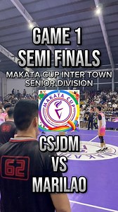 22K views · 138 reactions | GAME 1 SEMI FINALS SENIOR DIVISION CSJDM VS MARILAO Makata Cup 2024 - 1st game palang parang Finals na! #kuyawisvlog #fypシ゚ | KuyaWis Vlog | Facebook