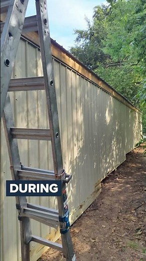 Old vs New: Pole Barn Renovation #renovation #polebarn #beforeandafter #shorts