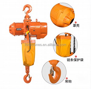 [Hot Item] CE Certification 1-12ton Electric Chain Lifting Hoist Dual Speed Trolley Running Remote Control Chain Hoist for Small Gantry
