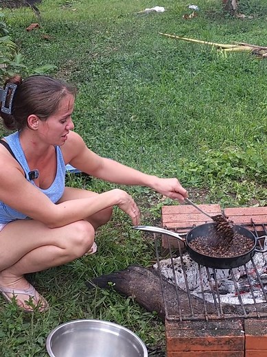 Preparing Fresh Roasted Coffee Off-Grid