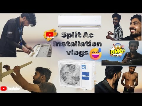 Split AC Installation 💪 || Haier Ac Installation || Aman khan Vlogs || Vlog 2026❤️