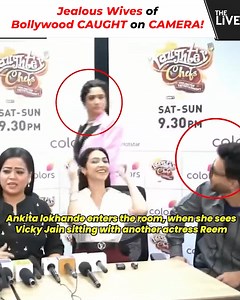 501K views · 2.8K reactions | Jealous Wives of Bollywood CAUGHT on CAMERA! Why are bollywood wives always so insecure? Look how Ankita, Hina Khan and others react to husbands meeting other female! #fblifestyle | The Live | Facebook