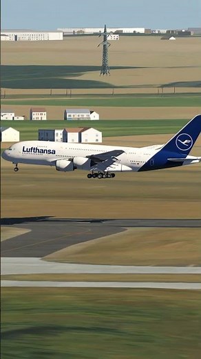Aerofly FS Global | Airbus A380 Lufthansa Smooth Landing at Paris Airport | Realistic Cockpit