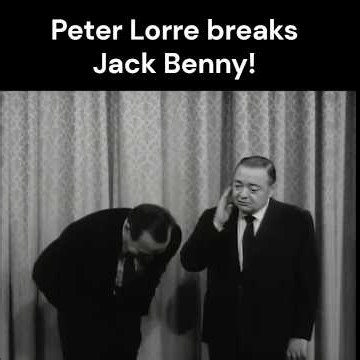 Peter Lorre breaks Jack Benny #peterlorre #classictv #funny#comedy #jackbenny