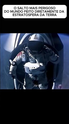 Ele saltou da estratosfera e quebrou 3 recordes mundiais ao mesmo tempo 🪂🌍 #curiosidades #shorts