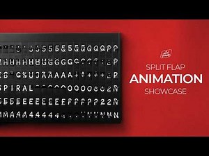 Relaxing Split Flap ASMR - Animation Showcase (20+ Nostalgic Motions)