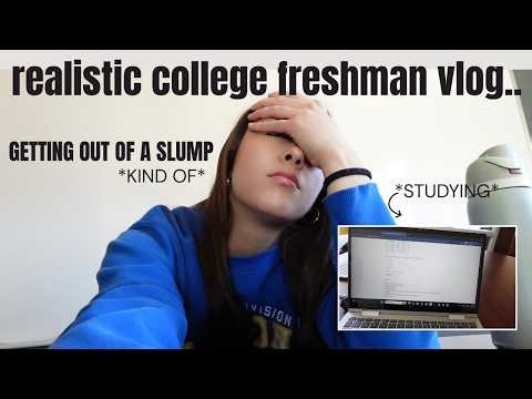 Realistic College Freshman Second Semester Vlog *studying, messing around and more homework